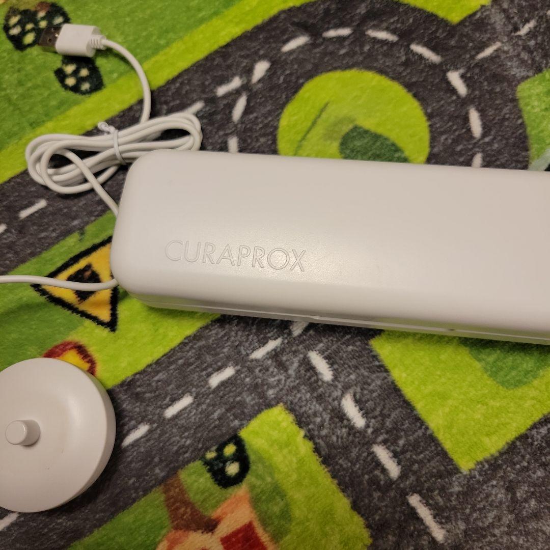 CURAPROX 電動歯ブラシ 本体 ホワイト　ブラシ　2本