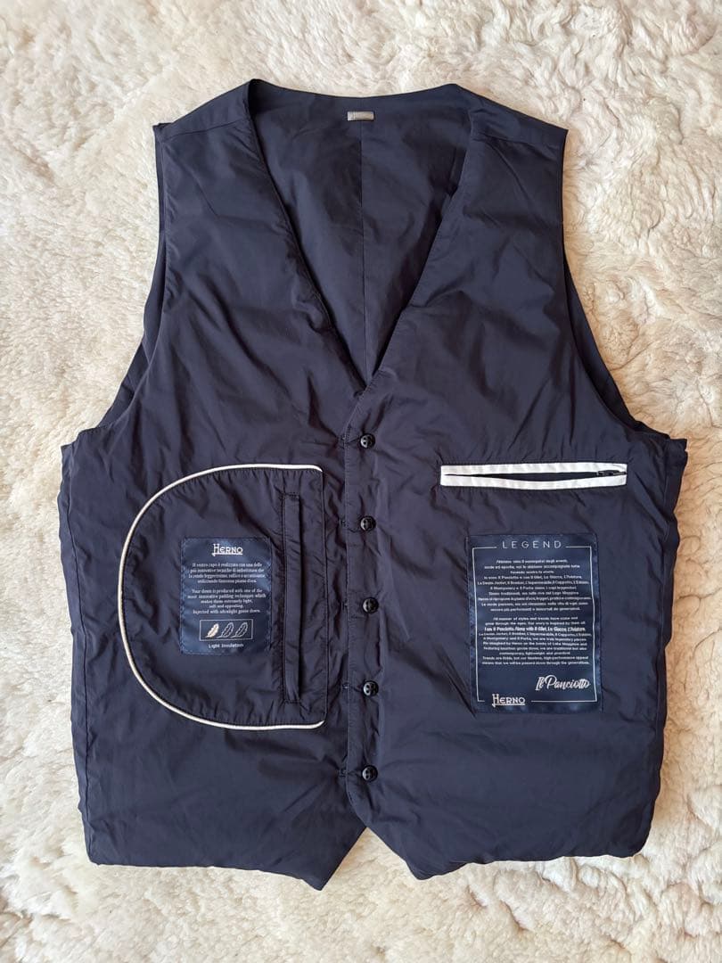 訳あり【HERNO】LEGEND ヘルノ インナーダウンジレ 46