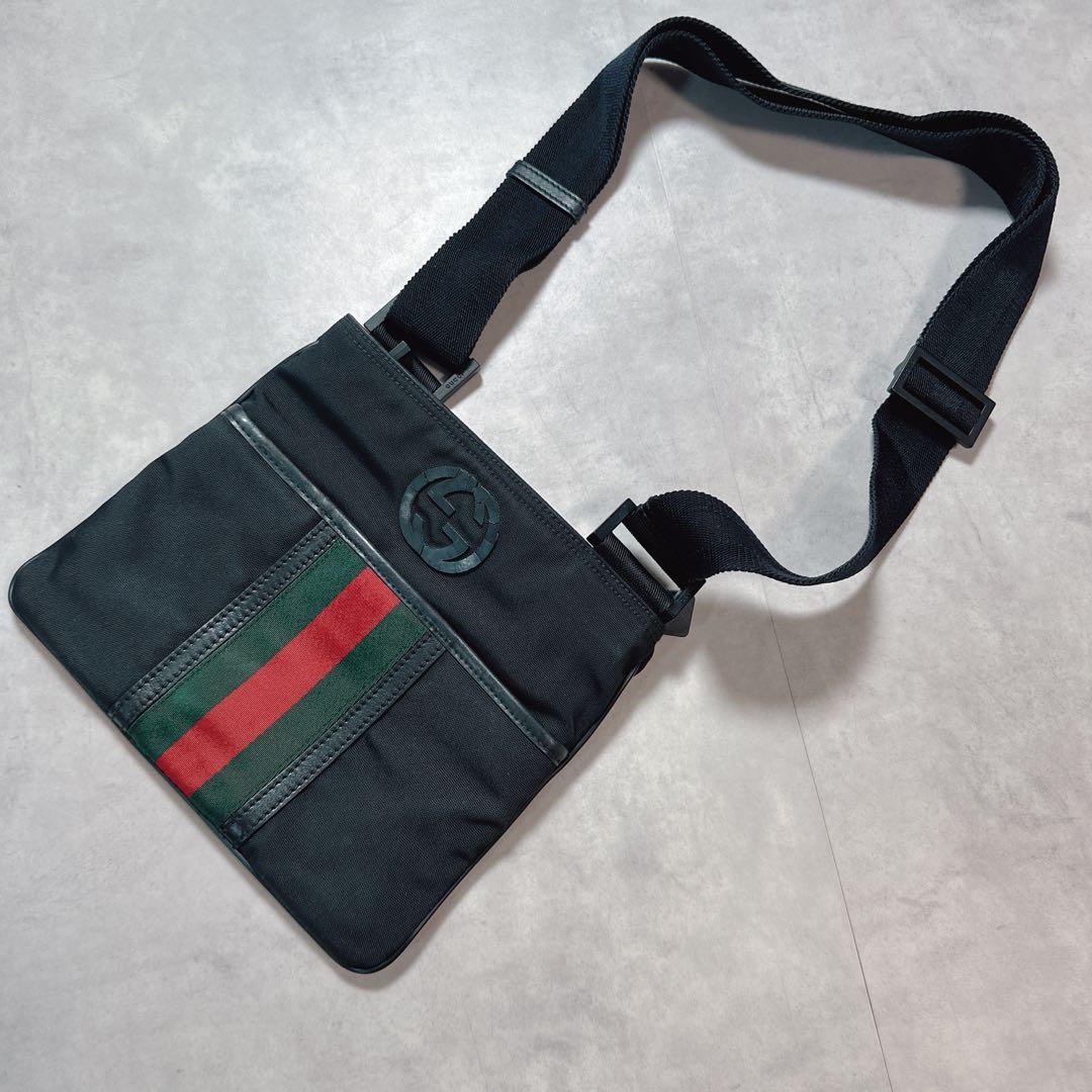 GUCCI グッチ インターロッキング シェリー ショルダーバッグ サコッシュ