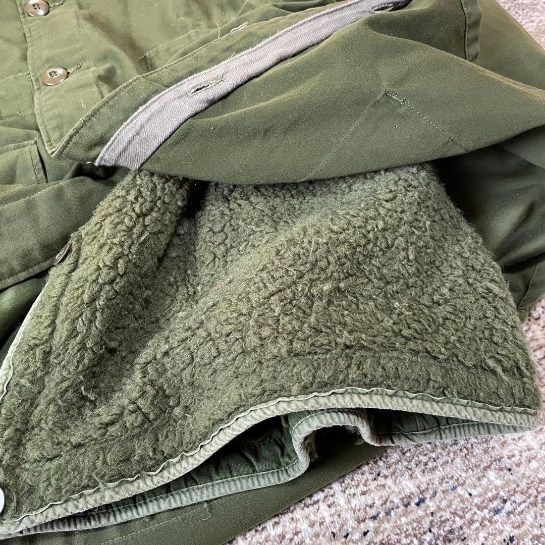80s M-59 スウェーデン軍 ミリタリーコート ライナー付き