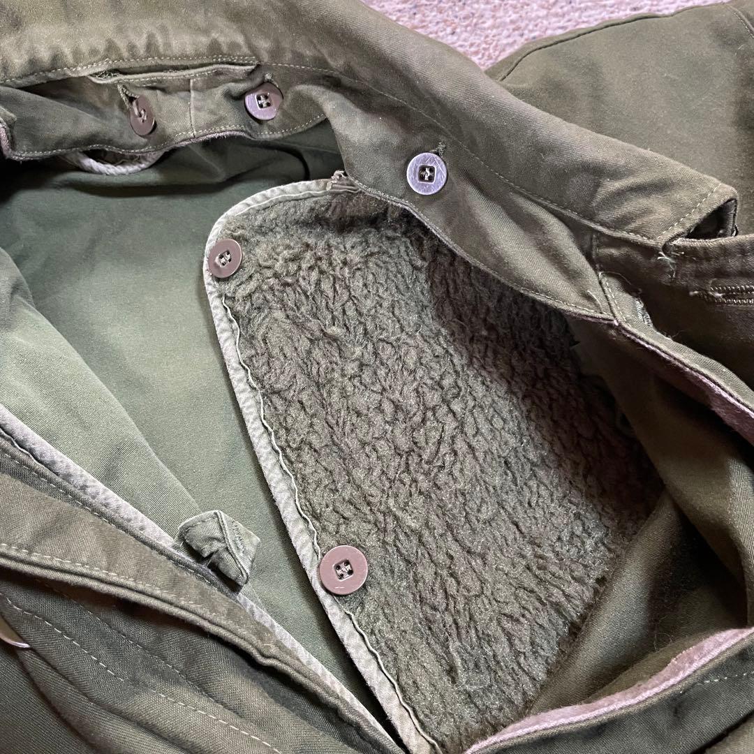 80s M-59 スウェーデン軍 ミリタリーコート ライナー付き