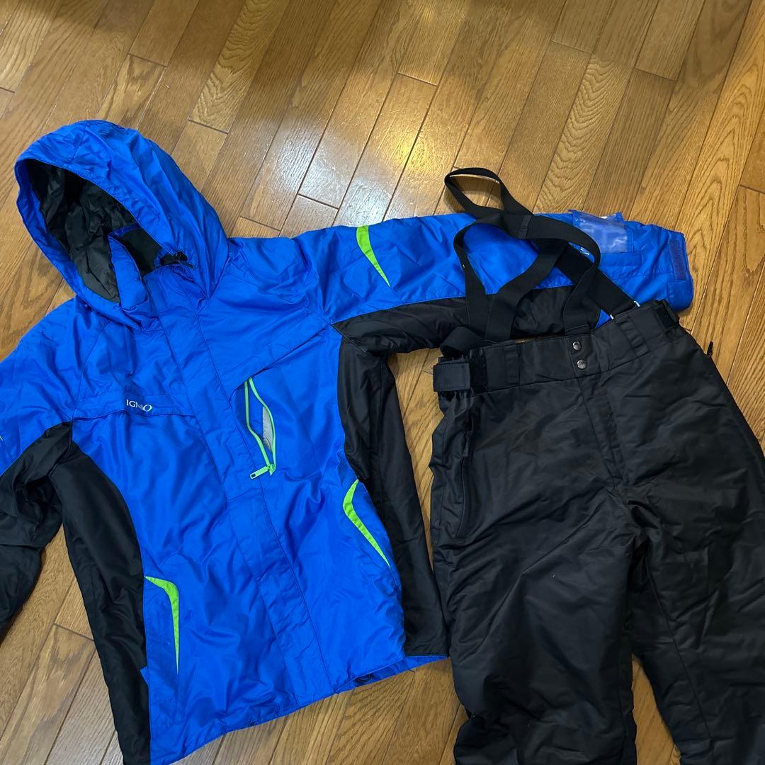 ひまわり様用　IGNIO スキーウェア上下　XOサイズ 青/黒　大きいサイズ