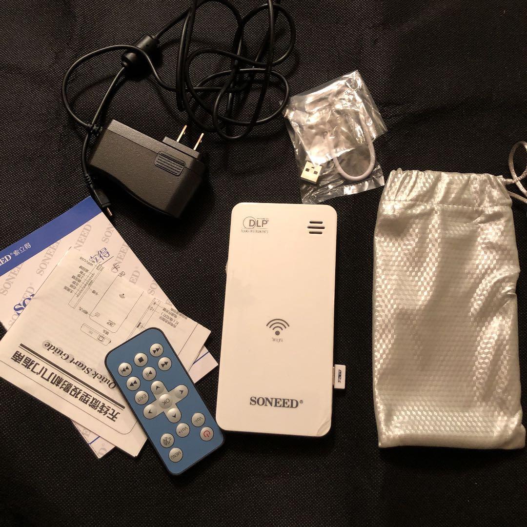 soneed sp w500 スマート ミニ プロジェクター