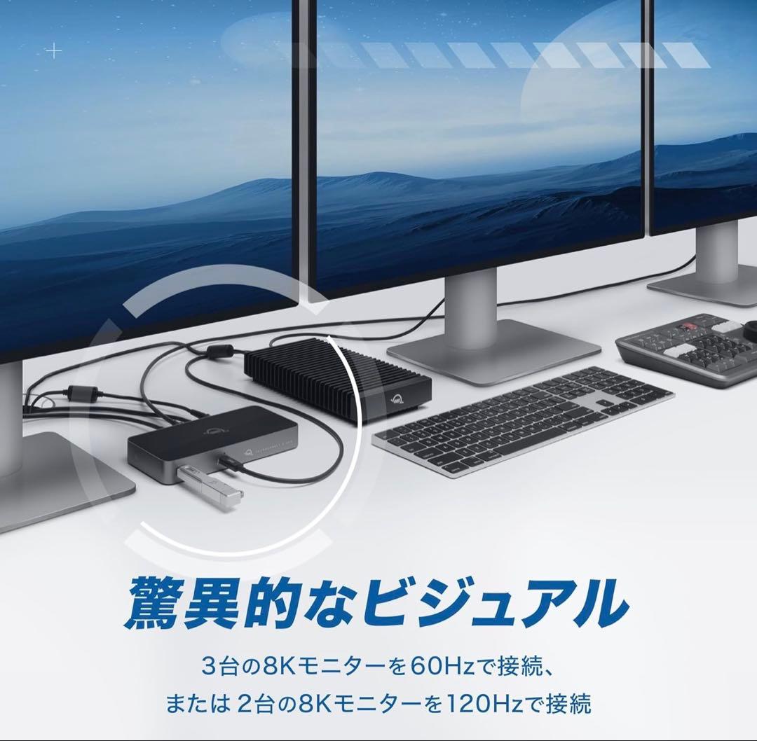 OWC Thunderbolt 5 Hub ＋ ケーブル 0.8m セット