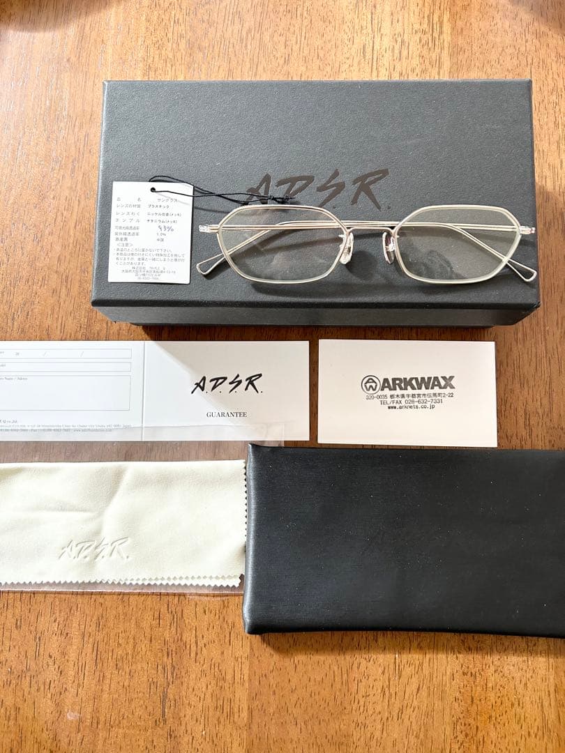 ADSR jason クリアレンズ　シルバー