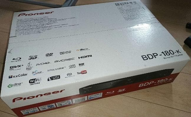 【新品未開封】稀少☆Pioneer ブルーレイプレーヤー BDP-180-K