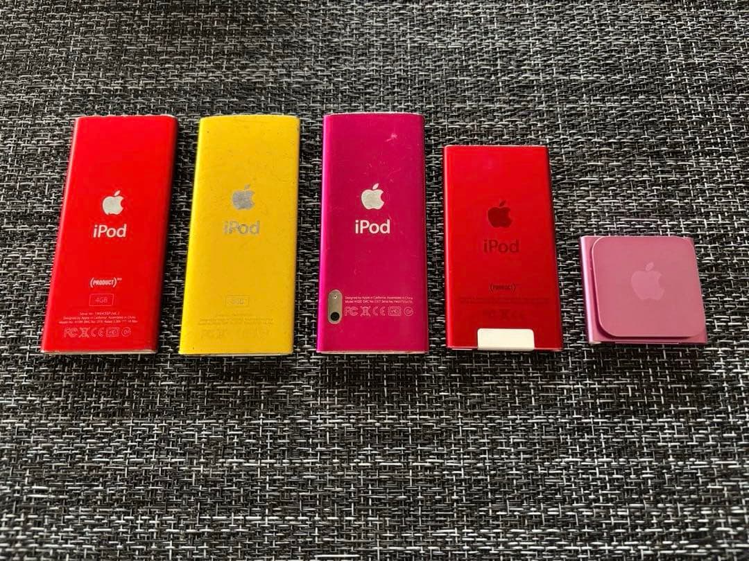 【動作確認済】iPod nano 5台セット 第2.4.5.6.7世代まとめ売り