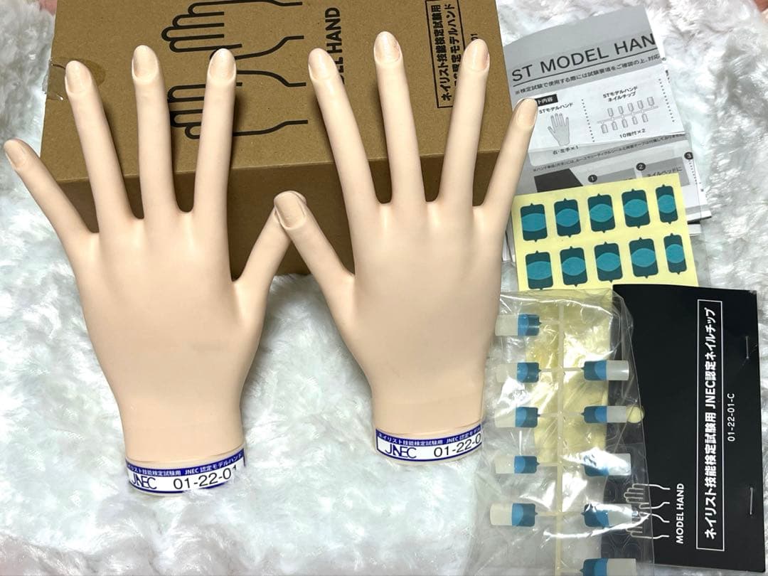 美品 モデルハンド ネイリスト技能検定試験用