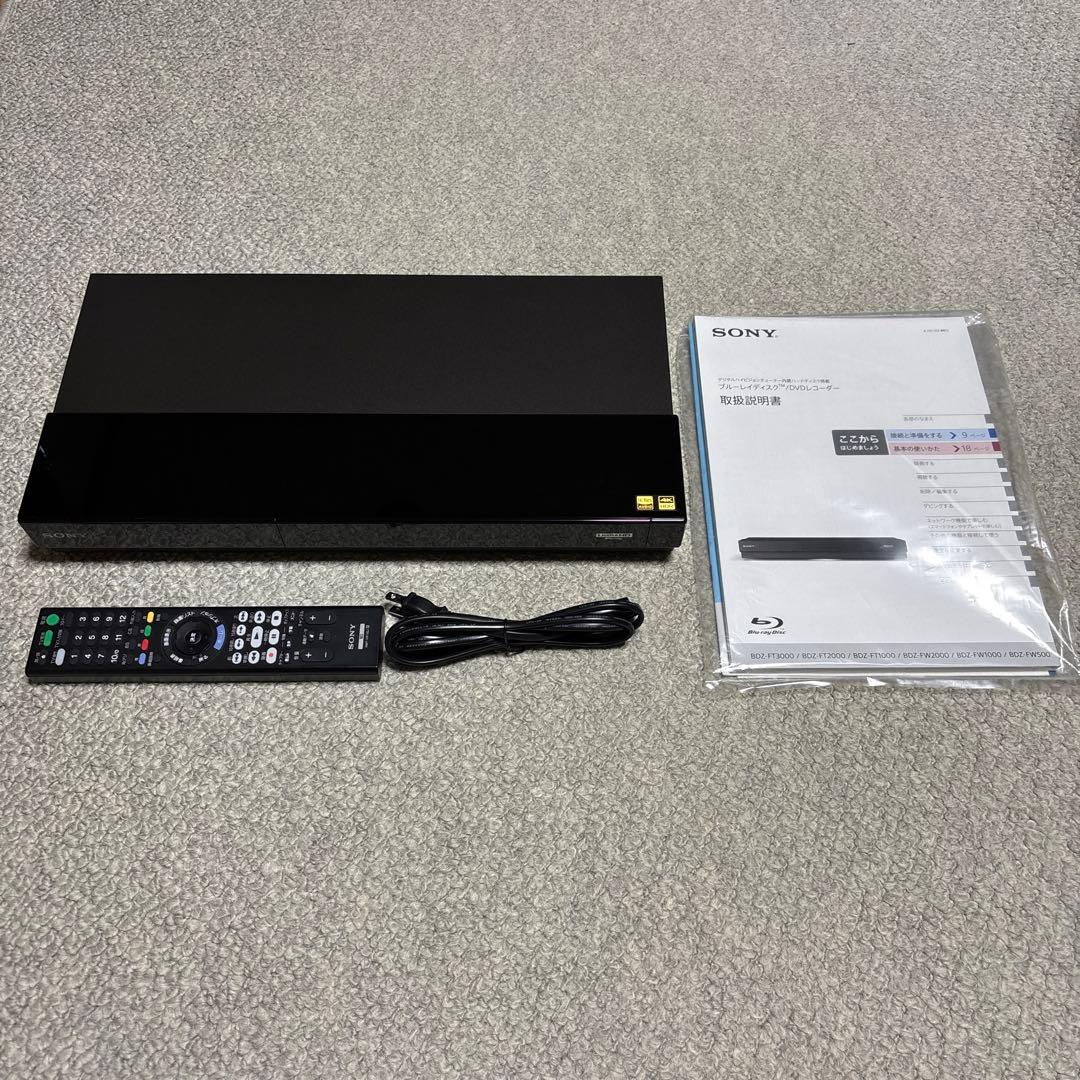 【ジャンク品】SONYブルーレイレコーダーBDZ-FT1000