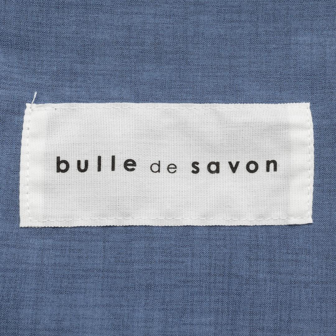 美品 ビュルデサボン 2025SS ジャカード CHECK ワンピース ブルー