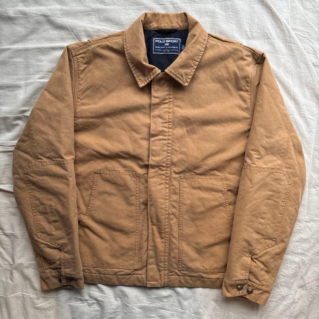 【90s】POLO SPORT トラディショナルジャケット フェード ダック