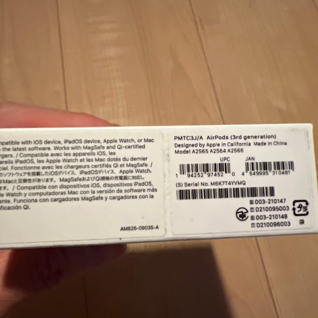 AirPods3本体 SHOTARO刻印付き