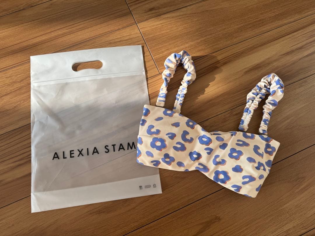 ALEXIA STAM 花柄ビキニトップ Mサイズ