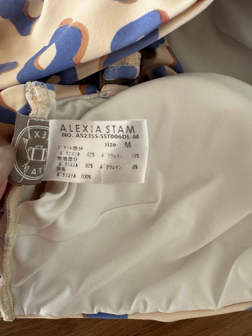 ALEXIA STAM 花柄ビキニトップ Mサイズ