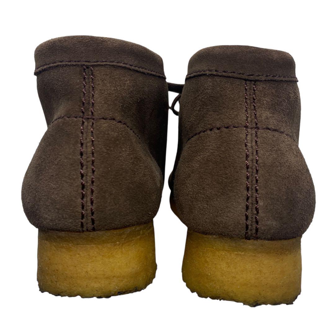 【極美品】 CLARKS クラークス　25cm ワラビー モカシン スエード 茶