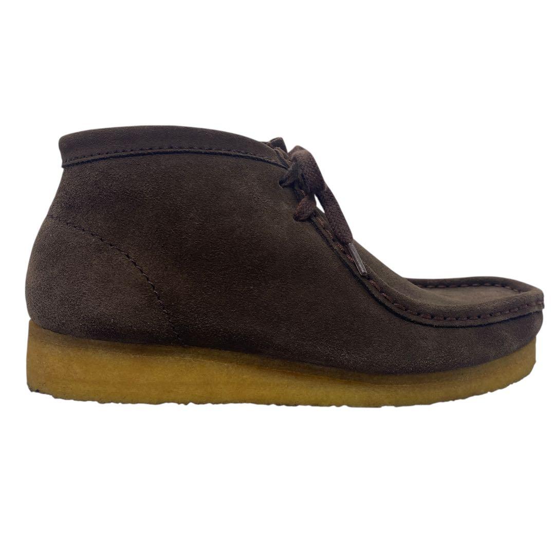 【極美品】 CLARKS クラークス　25cm ワラビー モカシン スエード 茶