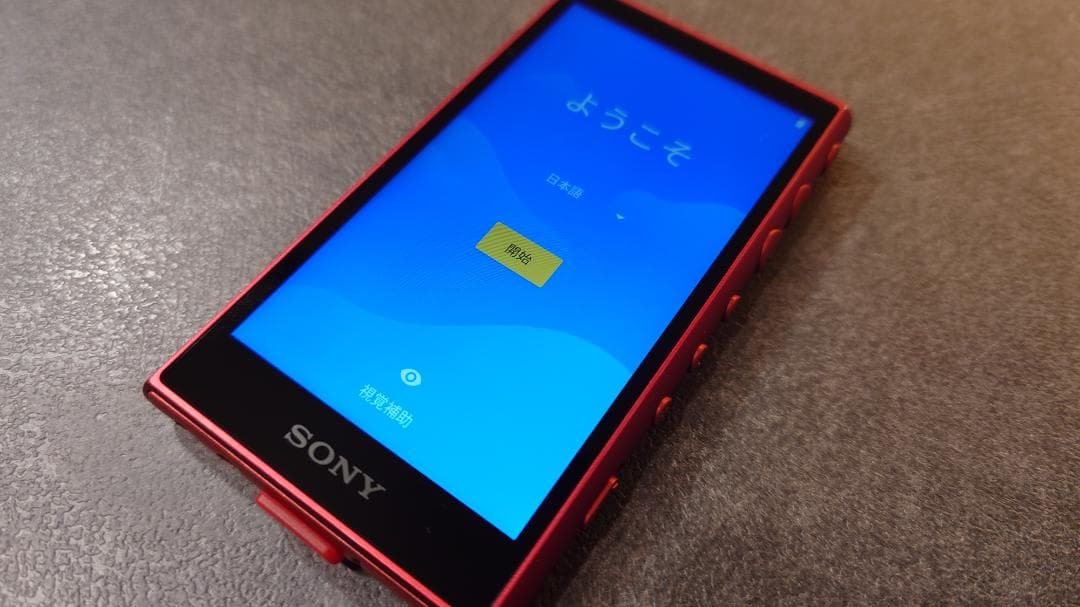 ＜中古美品・動作良好＞SONY NW-A105 レッド 16GB 本体