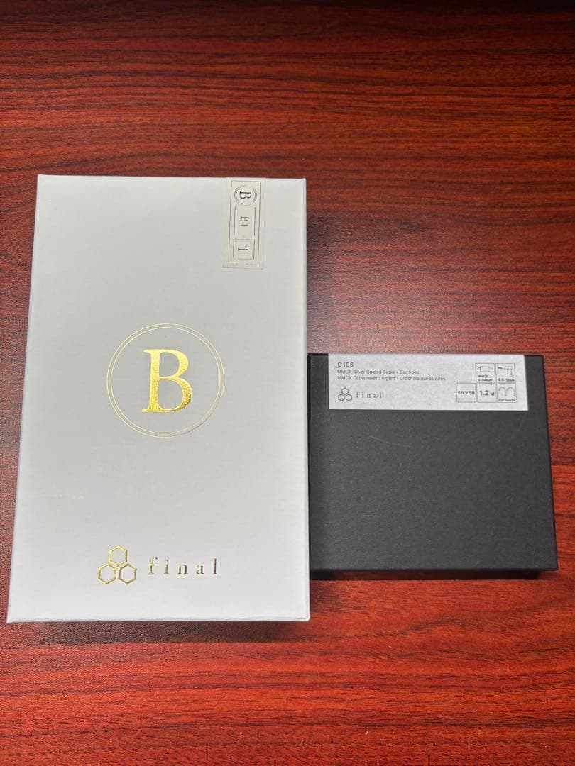 4.4.mmケーブル + final B1 イヤホン