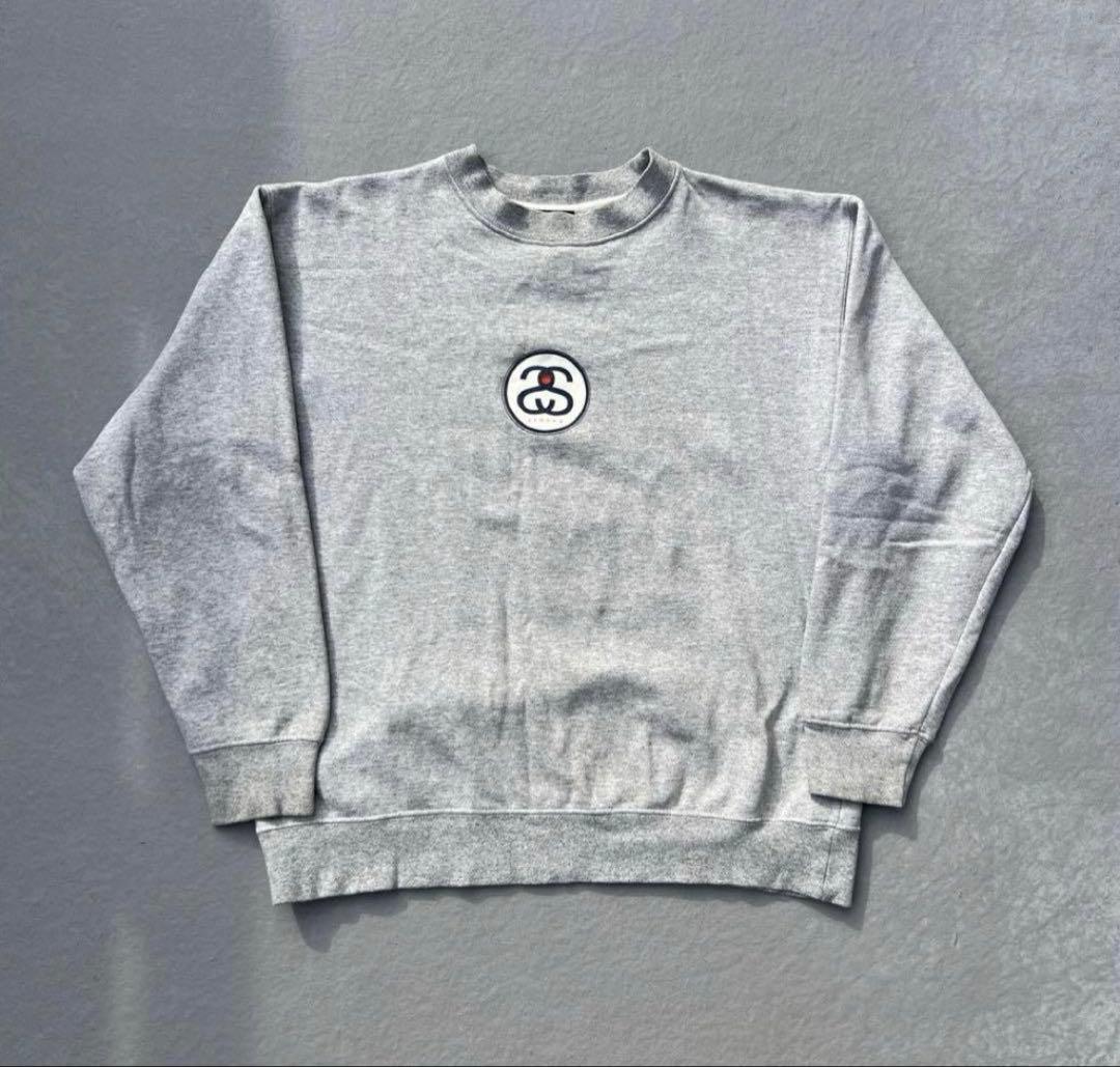 old stussy 90s 紺タグ　ビンテージスウェット　グレー　好シルエット