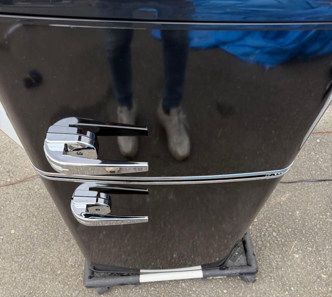 冷蔵庫ブラックPRR-082D-B1人暮らしミニ81L