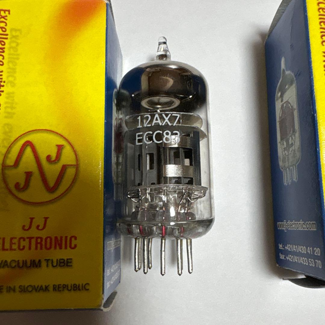 真空管 ECC83 テレフンケン，JJ×2本，ECC82×2本 メーカー不明