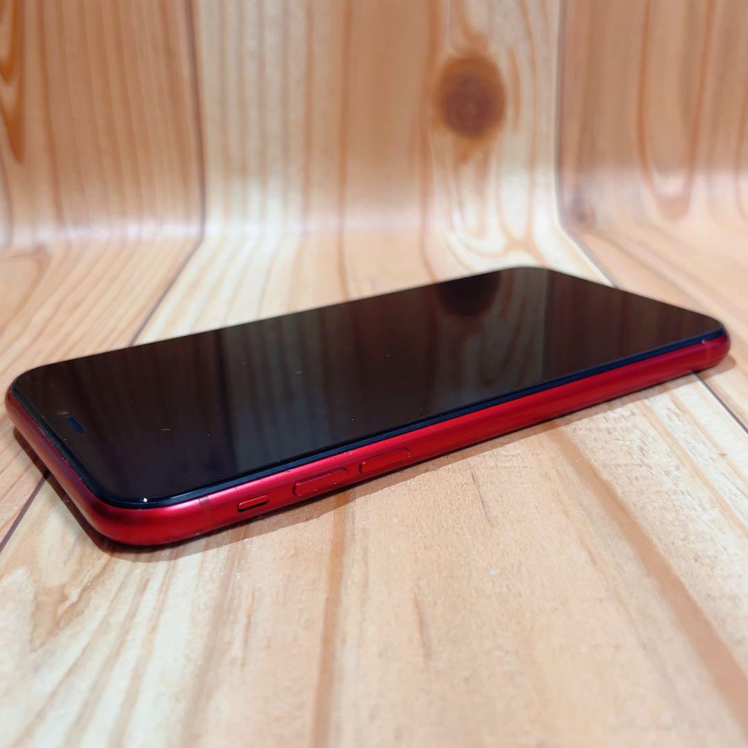SIMフリー 本体 iPhone XR 64 GB レッド 553 電池新品