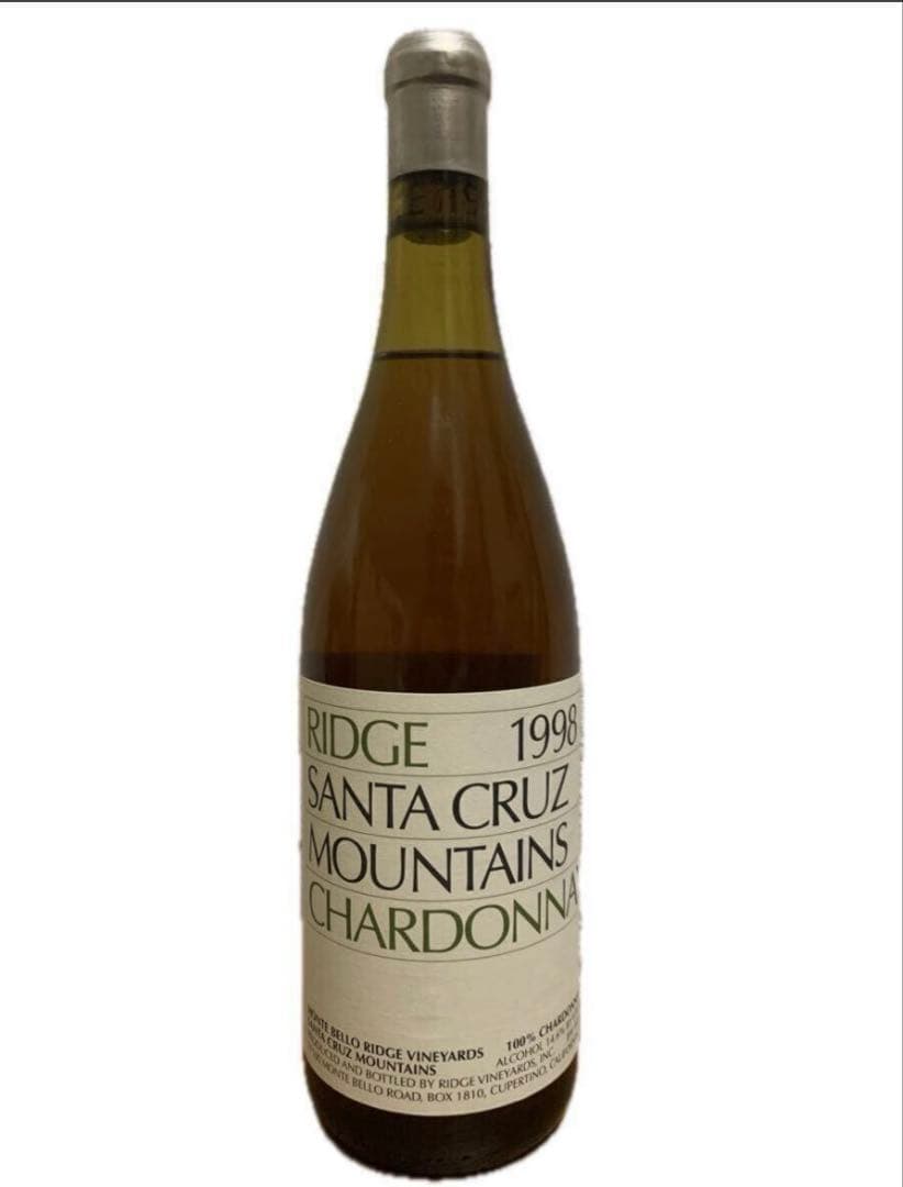 リッジ・サンタクルーズ・マウンテンズ・シャルドネ 1998 モンテベロ ワイン白
