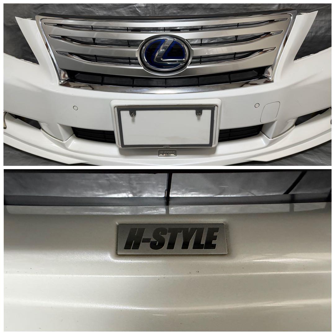 H-STYLE レクサス LS600h中期 純正 フロントバンパー 色077
