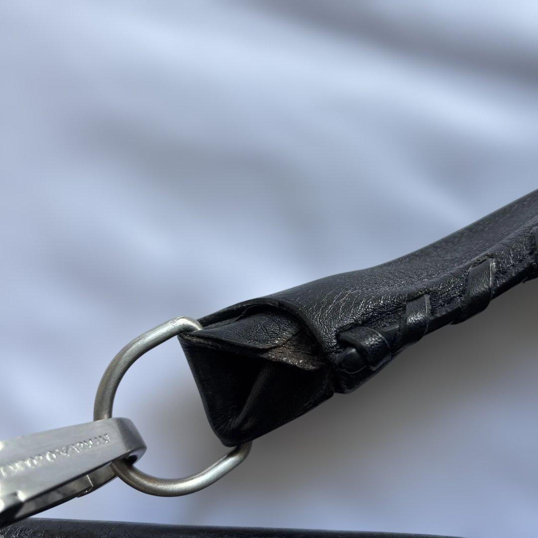 【EMPORIO ARMANI】ブラック ボストンバッグ