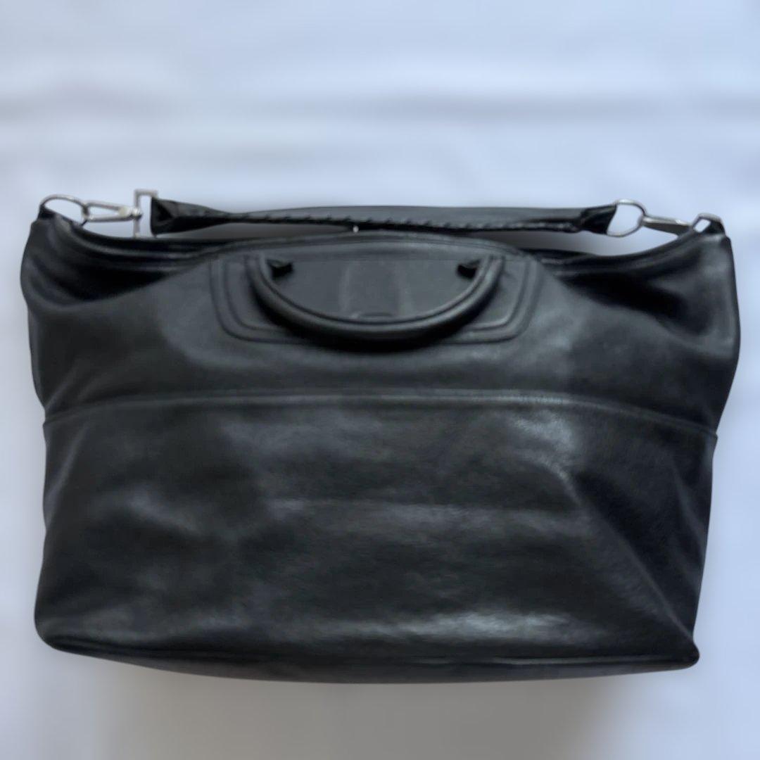 【EMPORIO ARMANI】ブラック ボストンバッグ