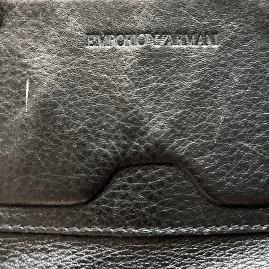 【EMPORIO ARMANI】ブラック ボストンバッグ