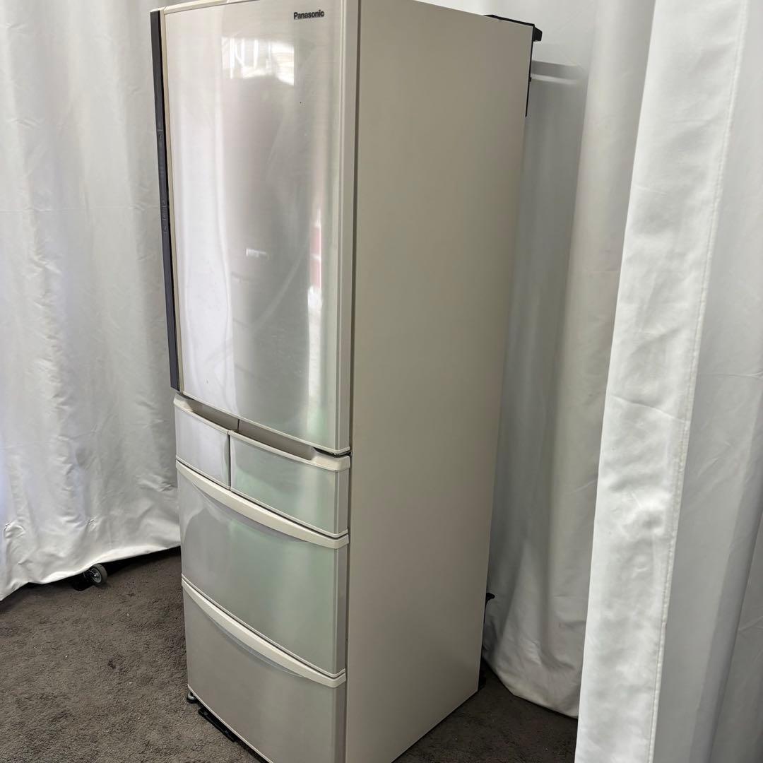 553⭕️冷蔵庫　パナソニック　大型　400㍑　レトロ　右開き　安い　設置無料