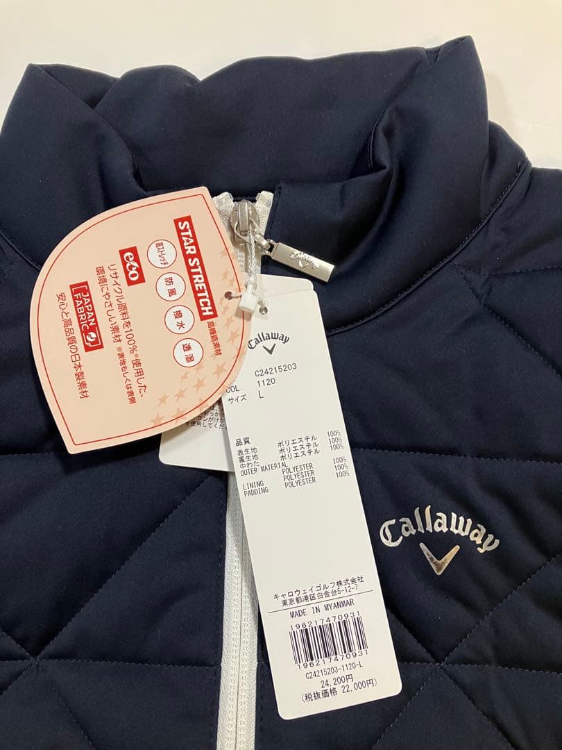 キャロウェイ ゴルフウェア レディース 中綿ジャケット、ブルゾン 未使用タグ付L