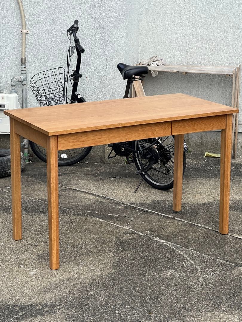 無印良品 学習机 木製デスク オーク材 2