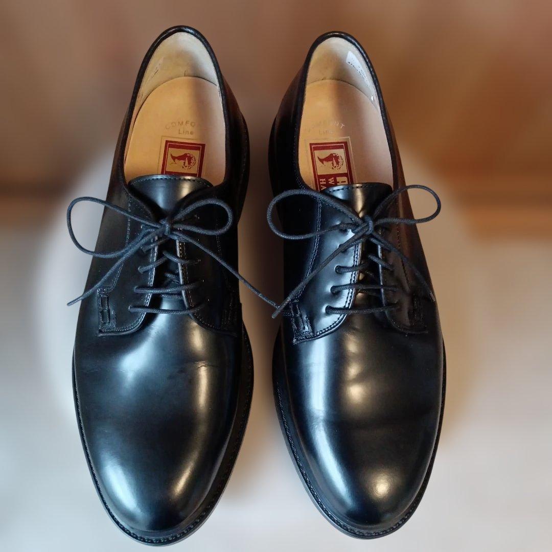 APOLLO　アポロ　プレーントゥ　黒　7　未使用級　美品　希少