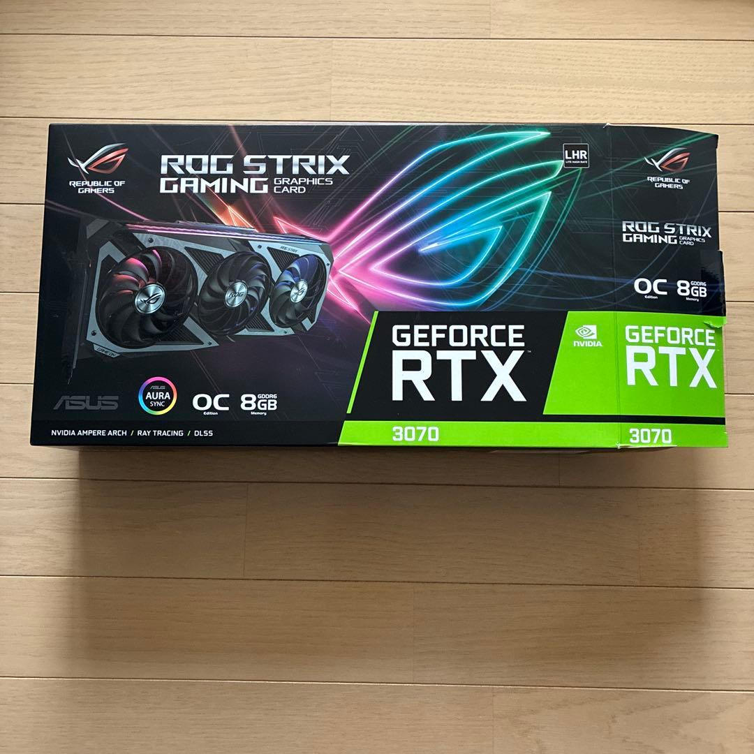 ASUS ROG RTX 3070 ヒートシンク　ファン　バックプレート　LED