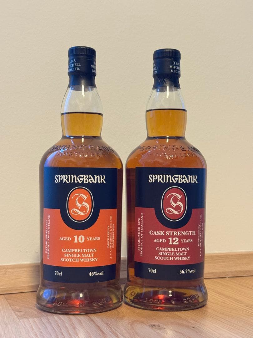 SPRINGBANK 10年 & 12年 カスクストレングス