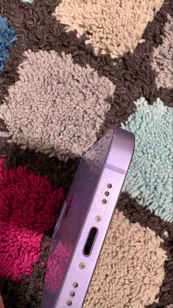 美品iPhone 12 本体 パープル バッテリー81%｜SIMフリー