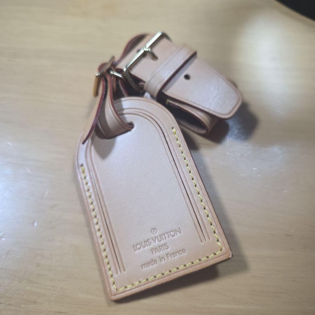 ルイヴィトン　バンドリエールレザーショルダーストラップ、ポワニエ、ネームタグ