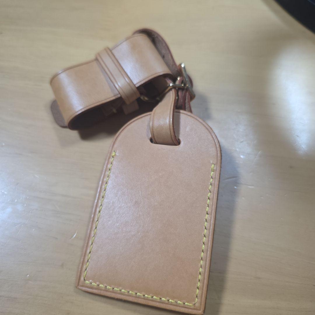 ルイヴィトン　バンドリエールレザーショルダーストラップ、ポワニエ、ネームタグ