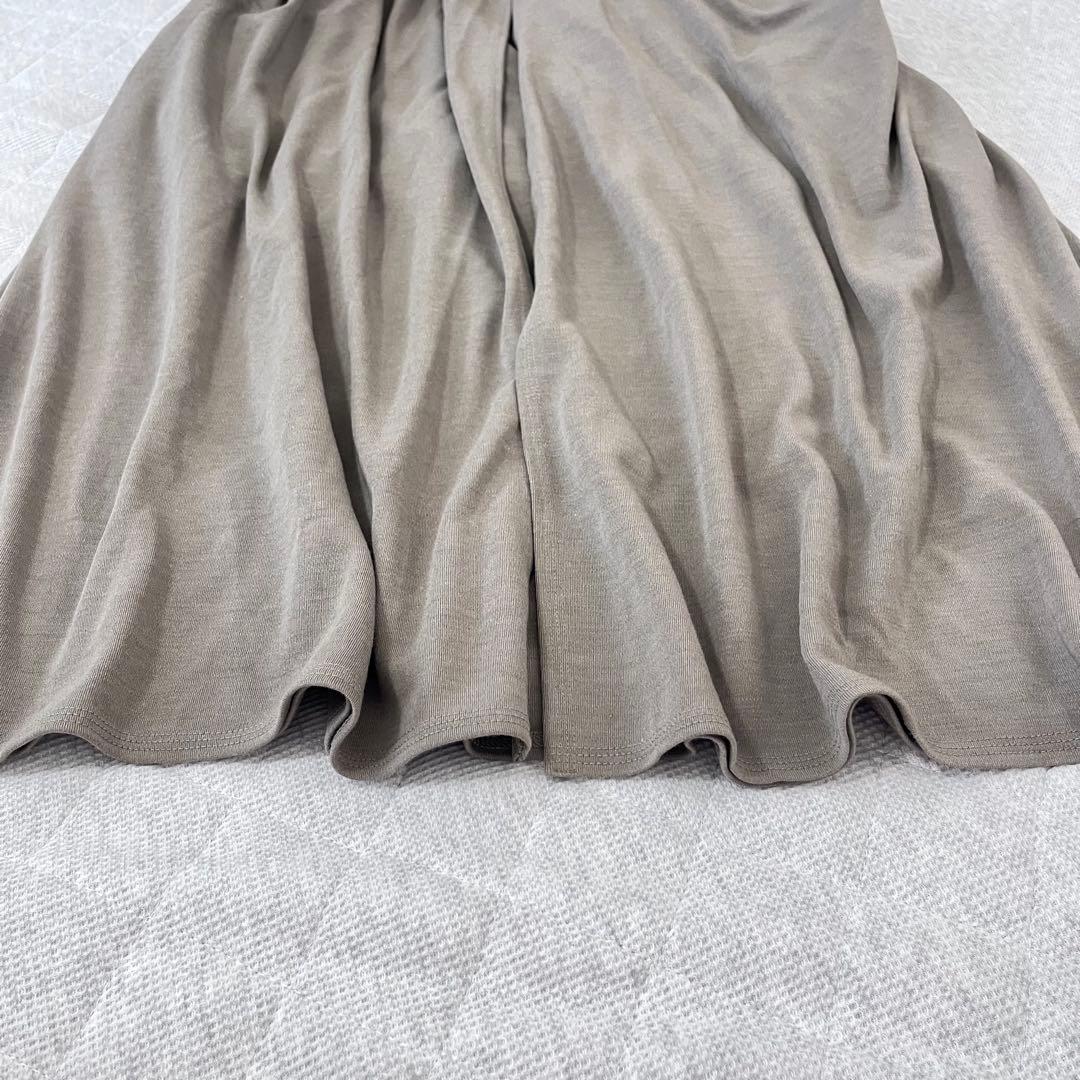 ヨーガンレール【M】ウール　シルク　ロングカーディガン　ドレープ　前あき　大人