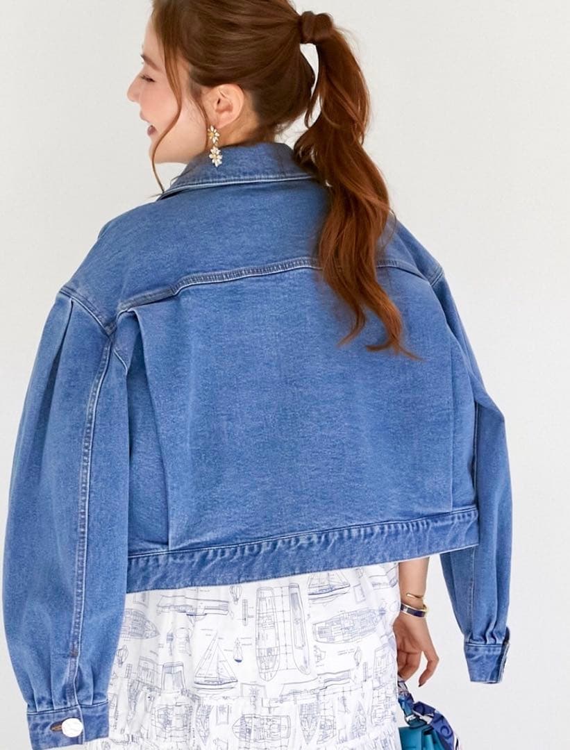 新品オブリOBLI ランダムボタンGジャン　デニムジャケット