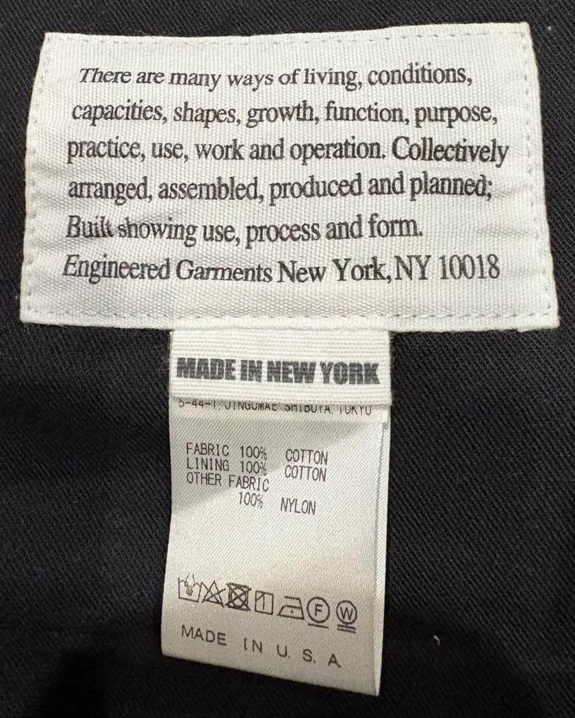 ＊エンジニアードガーメンツ Fowl Vest /ロング丈 米国製 L
