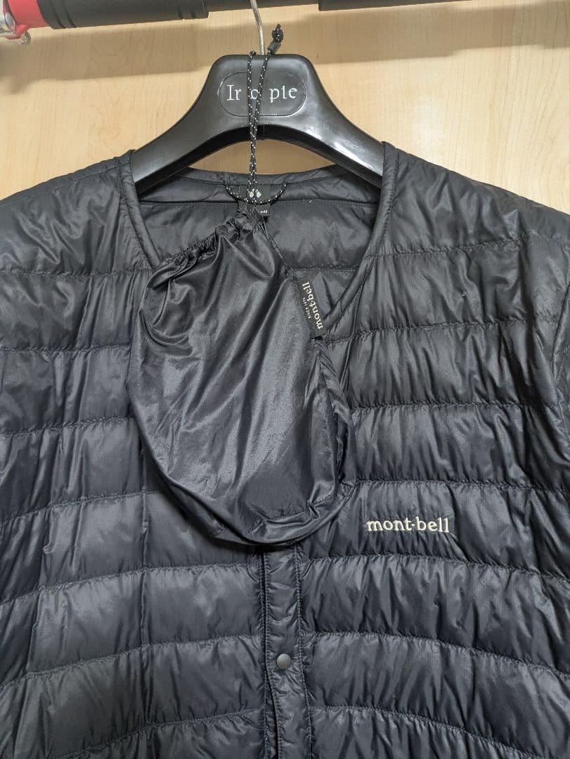 mont-bell スペリオダウン ラウンドネックジャケット ブラックL