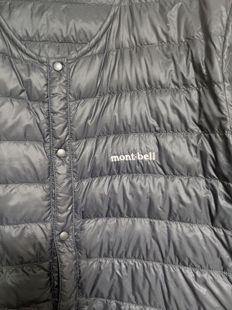 mont-bell スペリオダウン ラウンドネックジャケット ブラックL