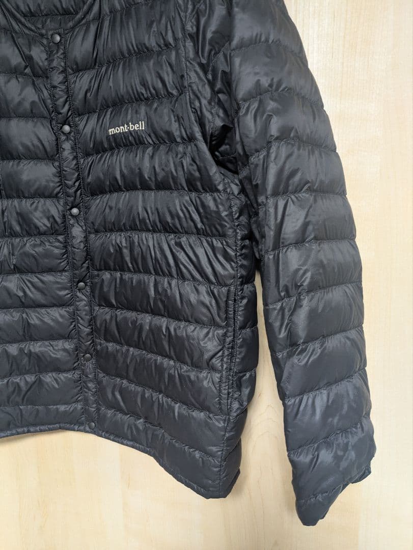 mont-bell スペリオダウン ラウンドネックジャケット ブラックL