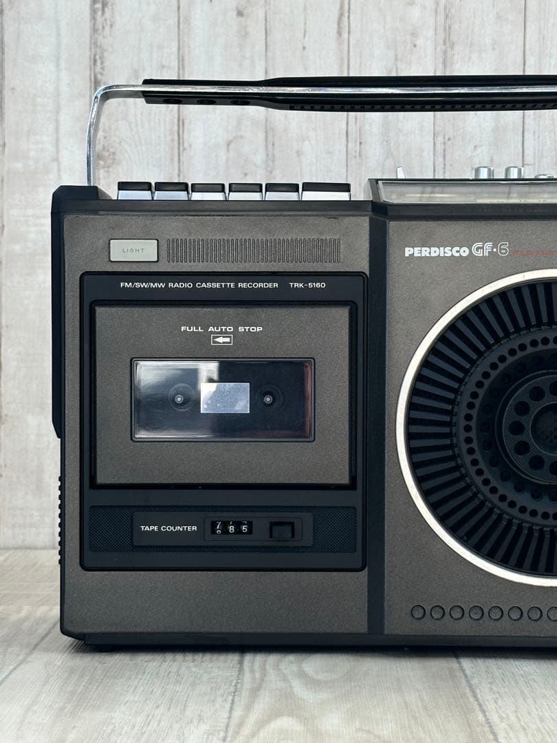 動作品| 日立HITACHIラジオカセットレコーダーTRK-5160 昭和レトロ