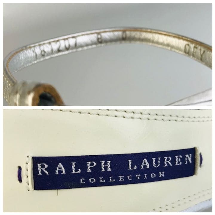 新品未使用★ラルフローレンコレクション★パープルレーベル レザー サンダル(8)