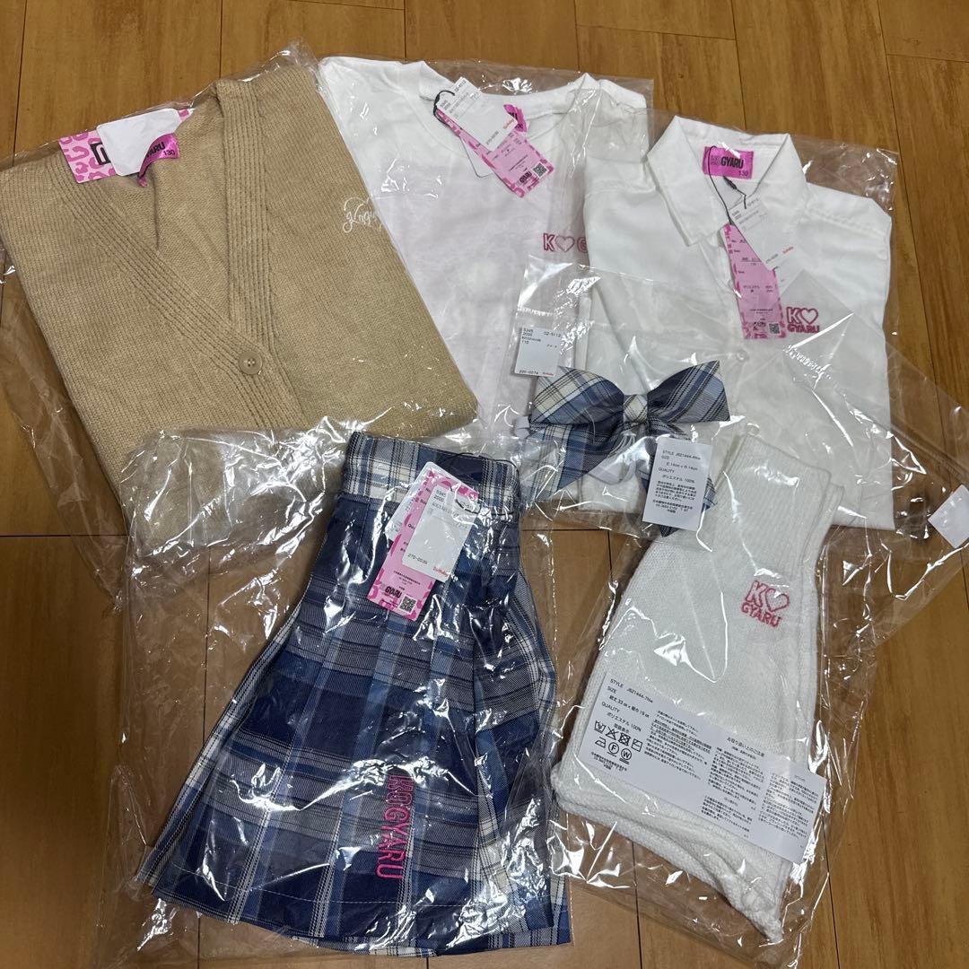【未使用】バースデー コギャル KOGYARU 制服 130レッグウォーマー6点