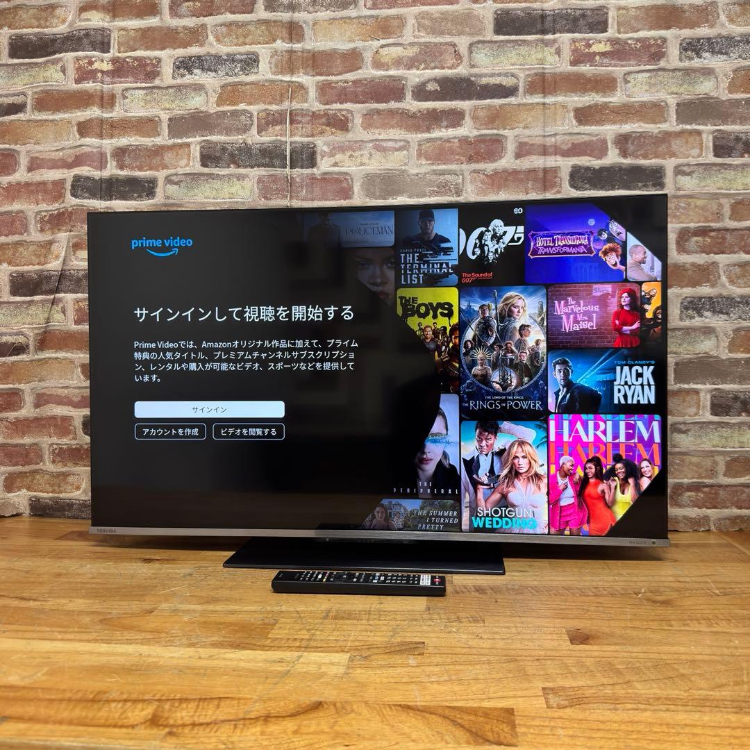 東芝 43V型 4K 液晶テレビ REGZA 43Z670K動画配信アプリ搭載